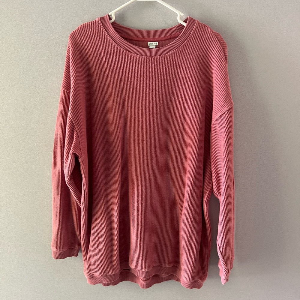 Aerie Dusty Rose Ribbed Top